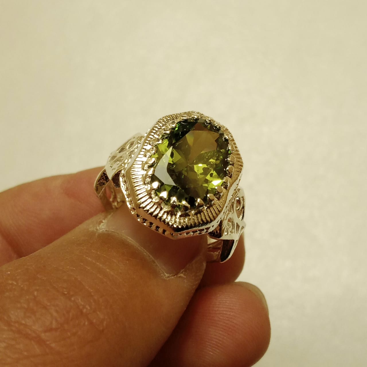 10 Carat Emerald Ring | Step Cut Zamrud | Italian Style Ring