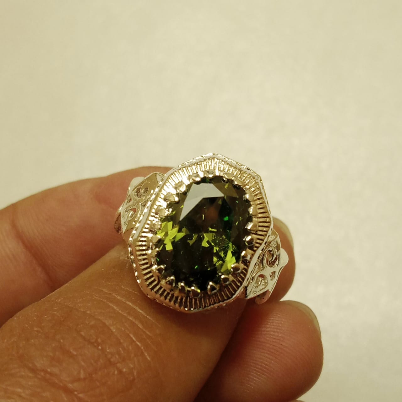 10 Carat Emerald Ring | Step Cut Zamrud | Italian Style Ring
