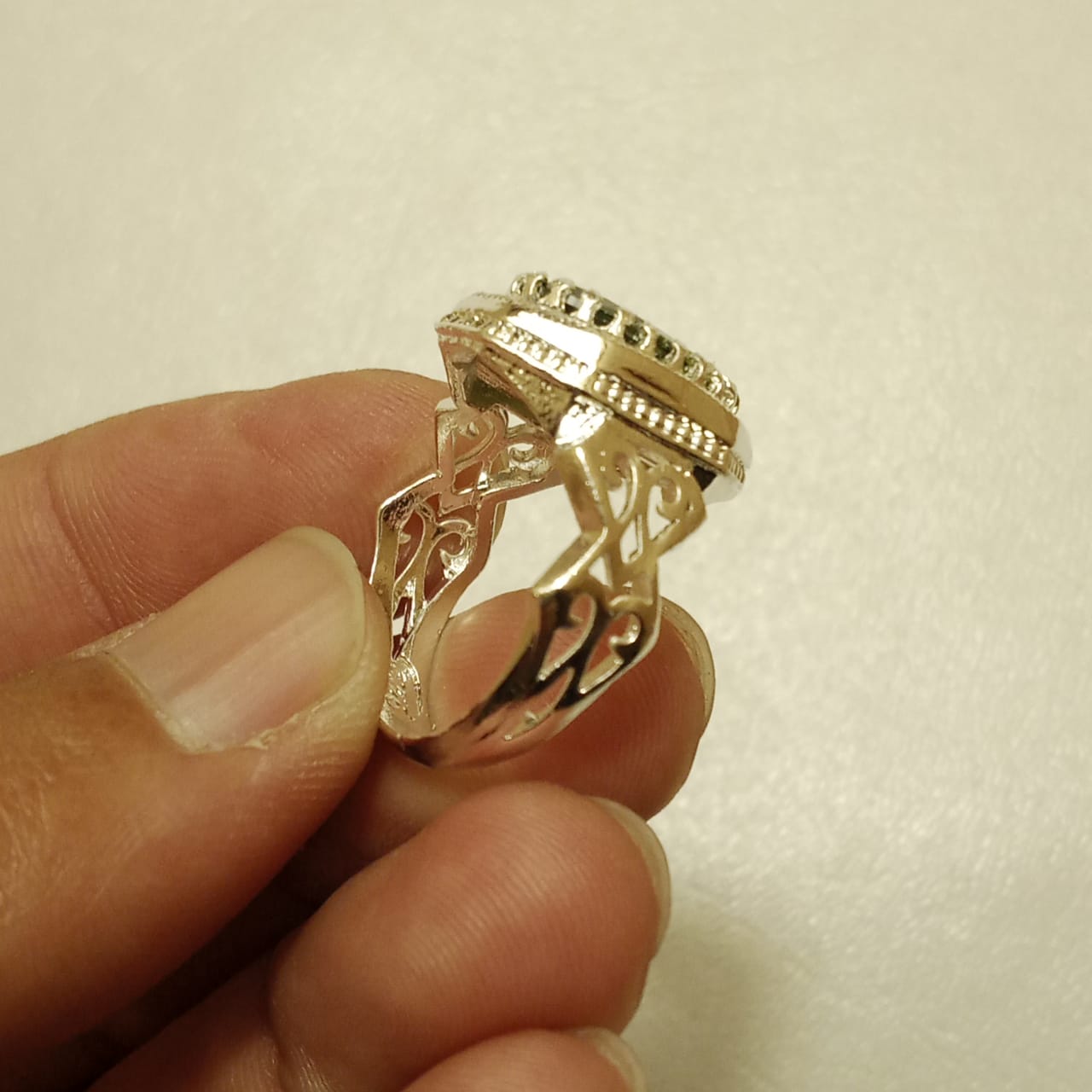 10 Carat Emerald Ring | Step Cut Zamrud | Italian Style Ring