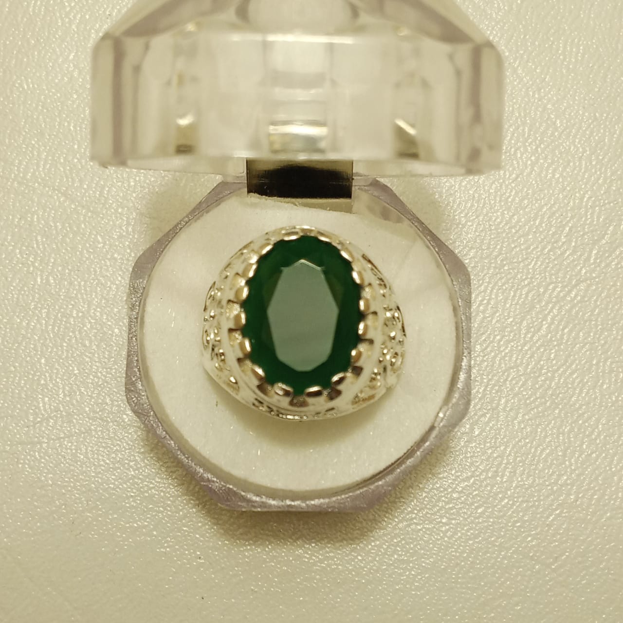 14 Carat Emerald Ring | Step Cut Zamrud | Italian Style Ring