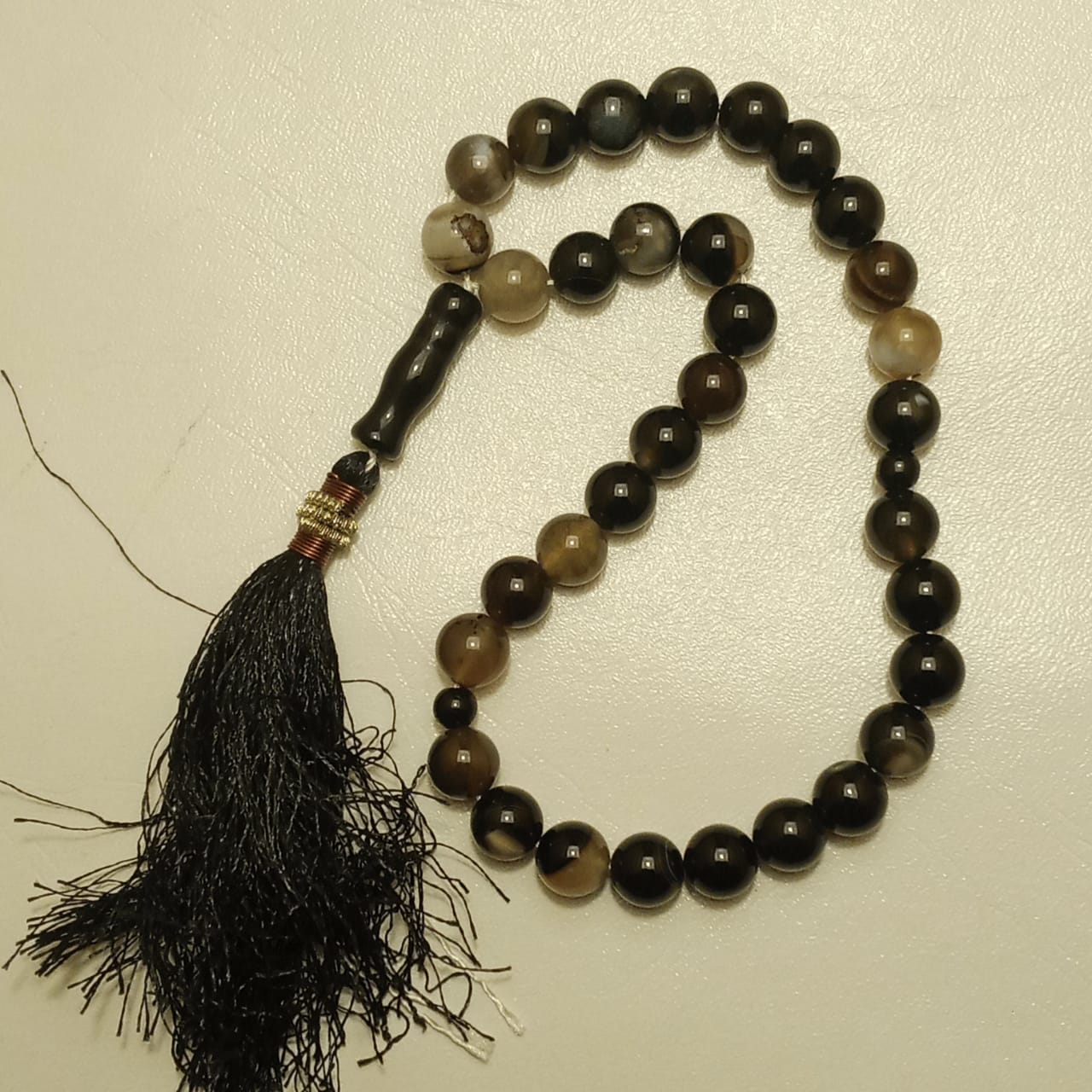 Multi color Aqeeq Tasbeeh | 33 Beads | 8 mm
