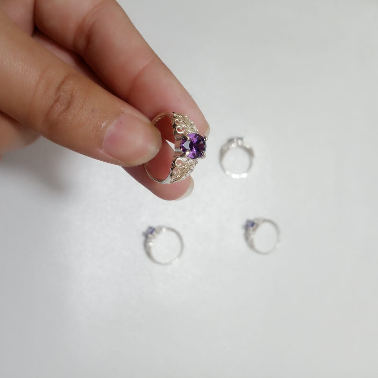 Neelam Female Ring | Step Cut | CODE N-18