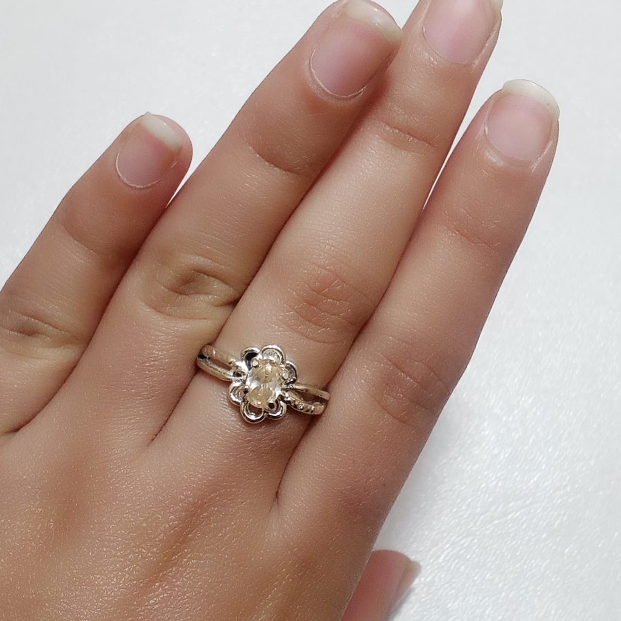 2 Carats Pukhraj Female Ring | Step Cut | CODE P12