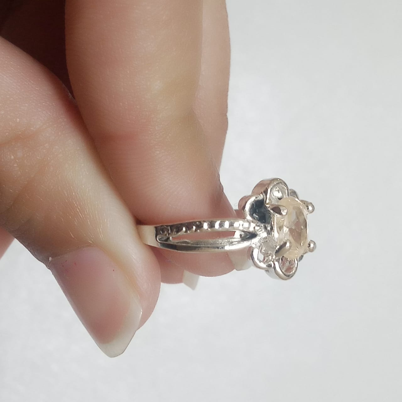 2 Carats Pukhraj Female Ring | Step Cut | CODE P12