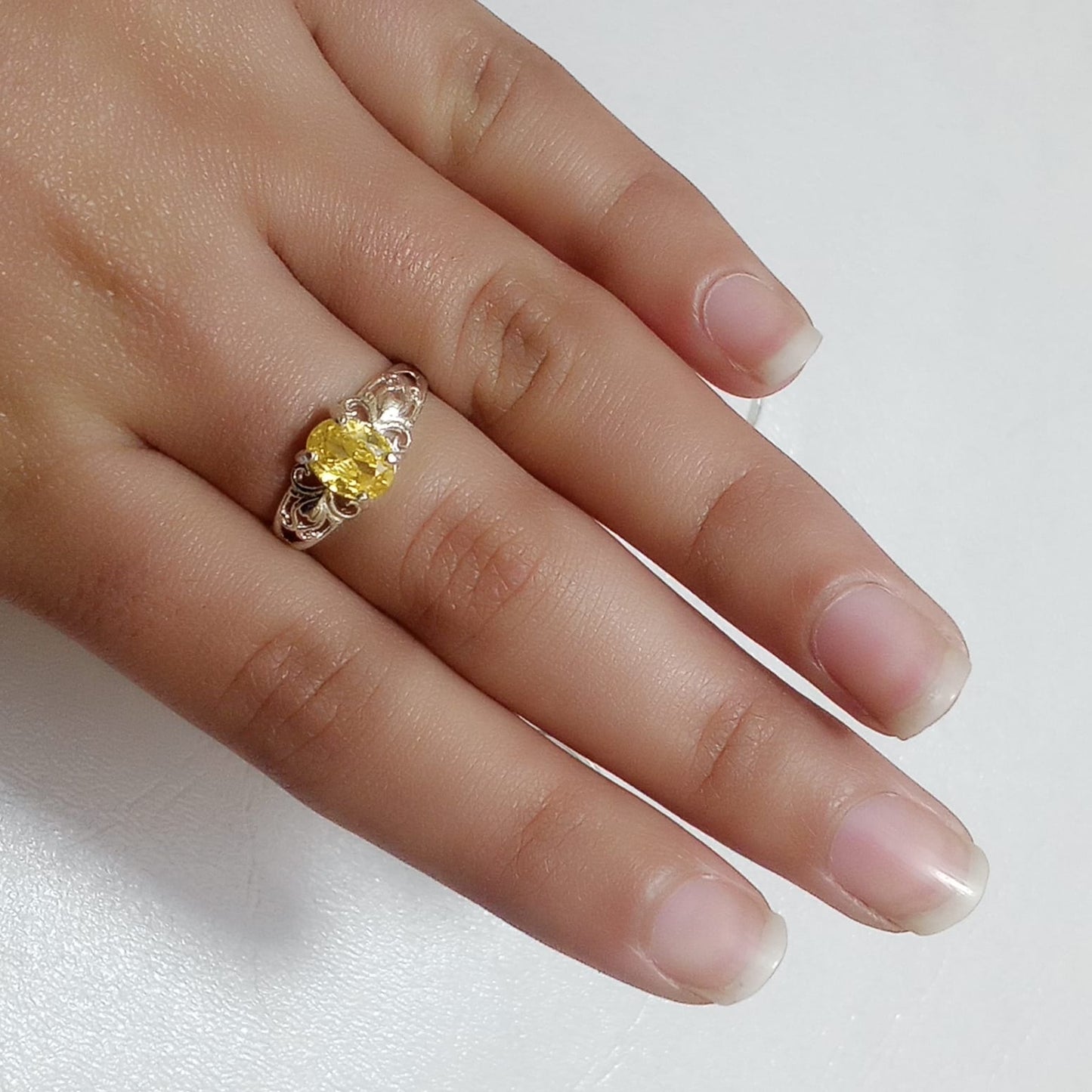 2 Carats Pukhraj Female Ring | Step Cut | CODE P10