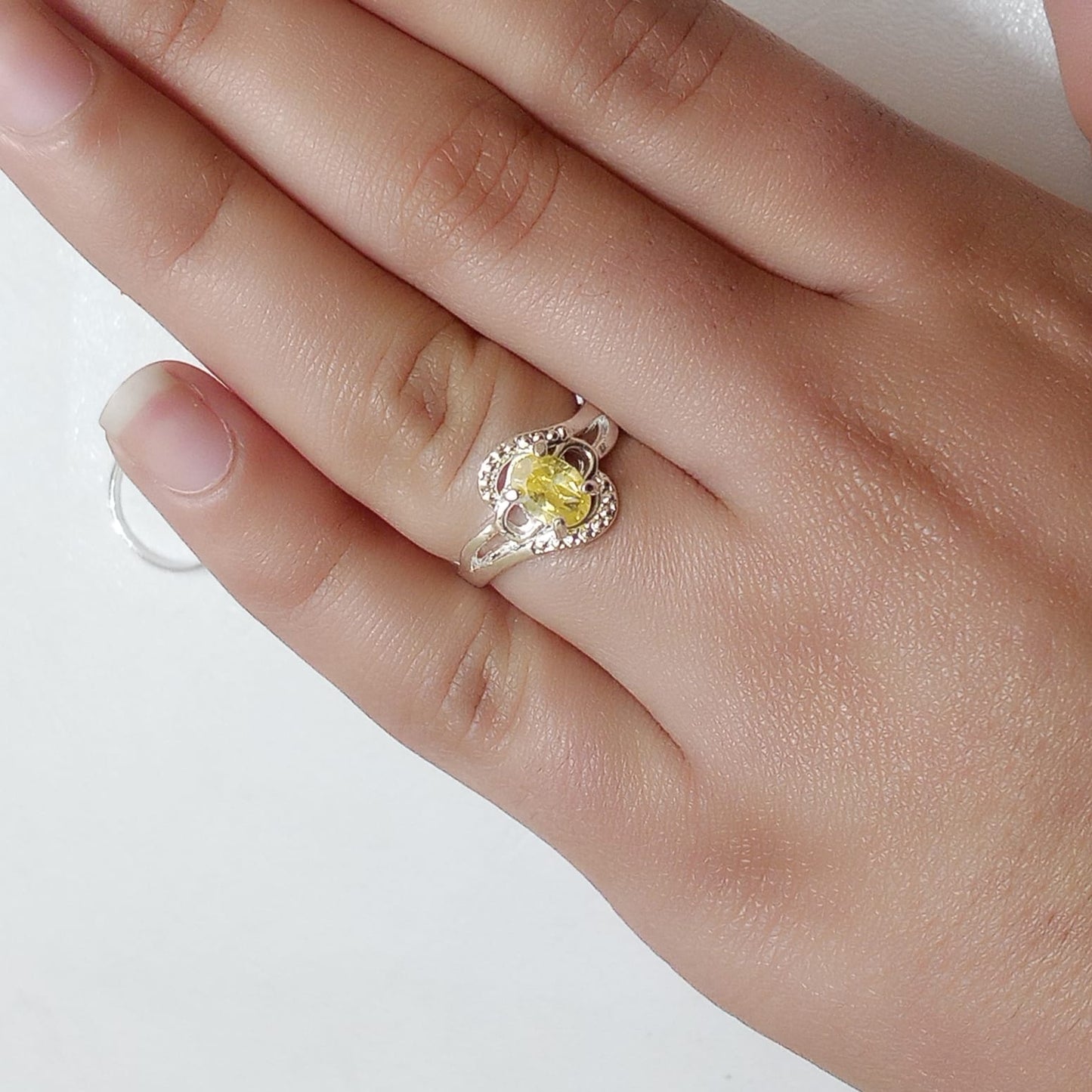 2 Carats Pukhraj Female Ring | Step Cut | CODE P15