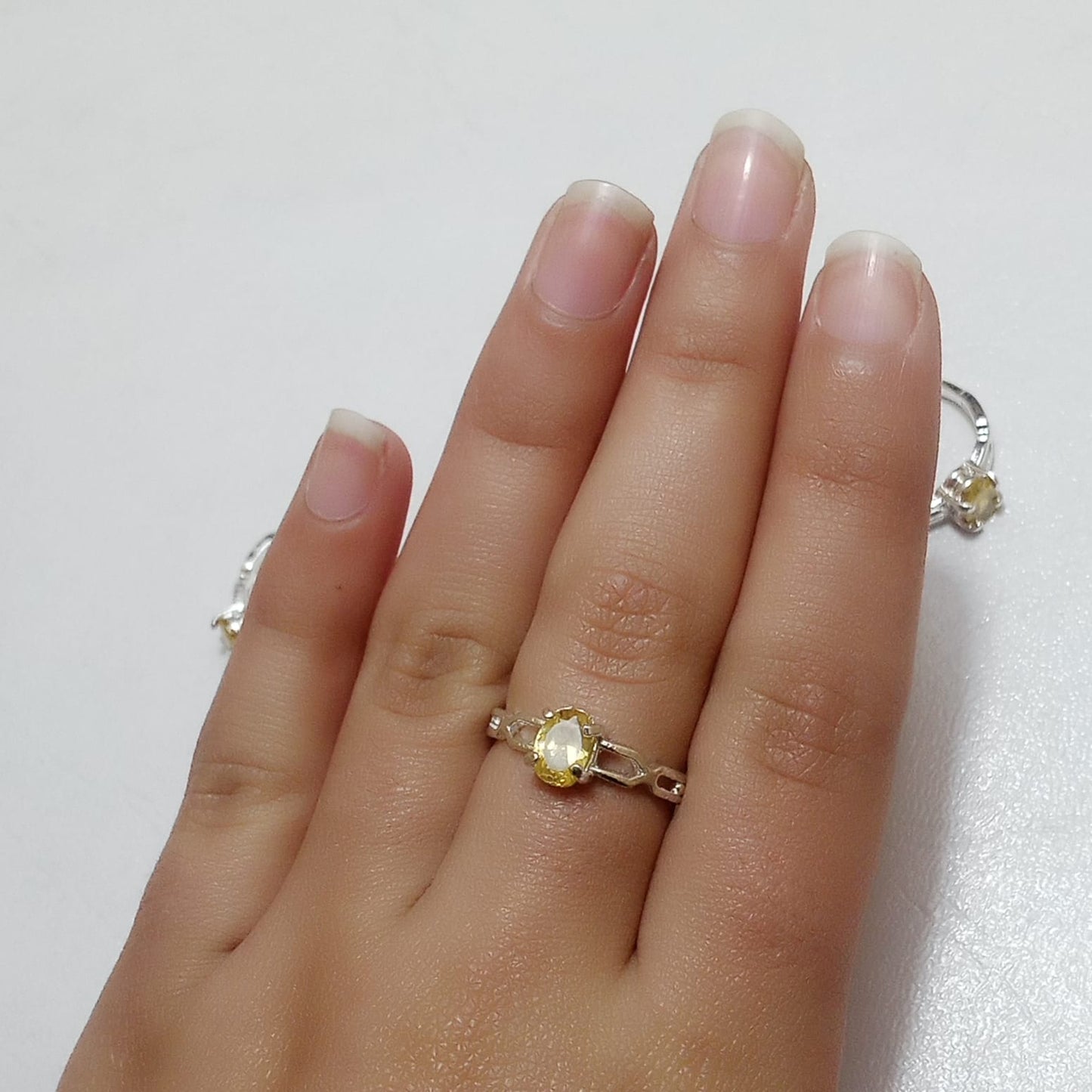 2 Carats Pukhraj Female Ring | Step Cut | CODE P17