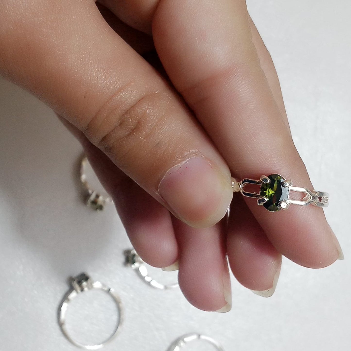 Emerald Female Ring | Step Cut Zamrud | CODE E-12