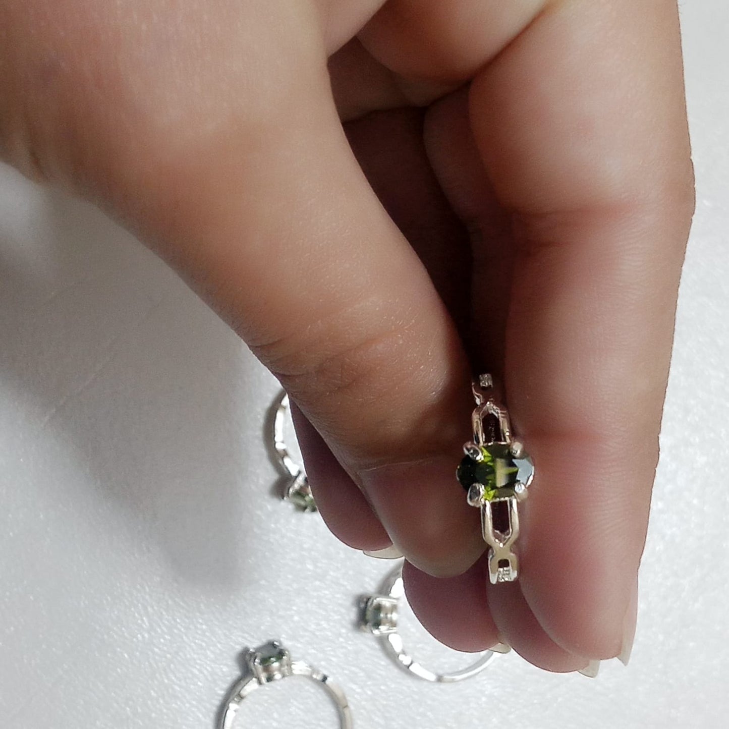 Emerald Female Ring | Step Cut Zamrud | CODE E-12