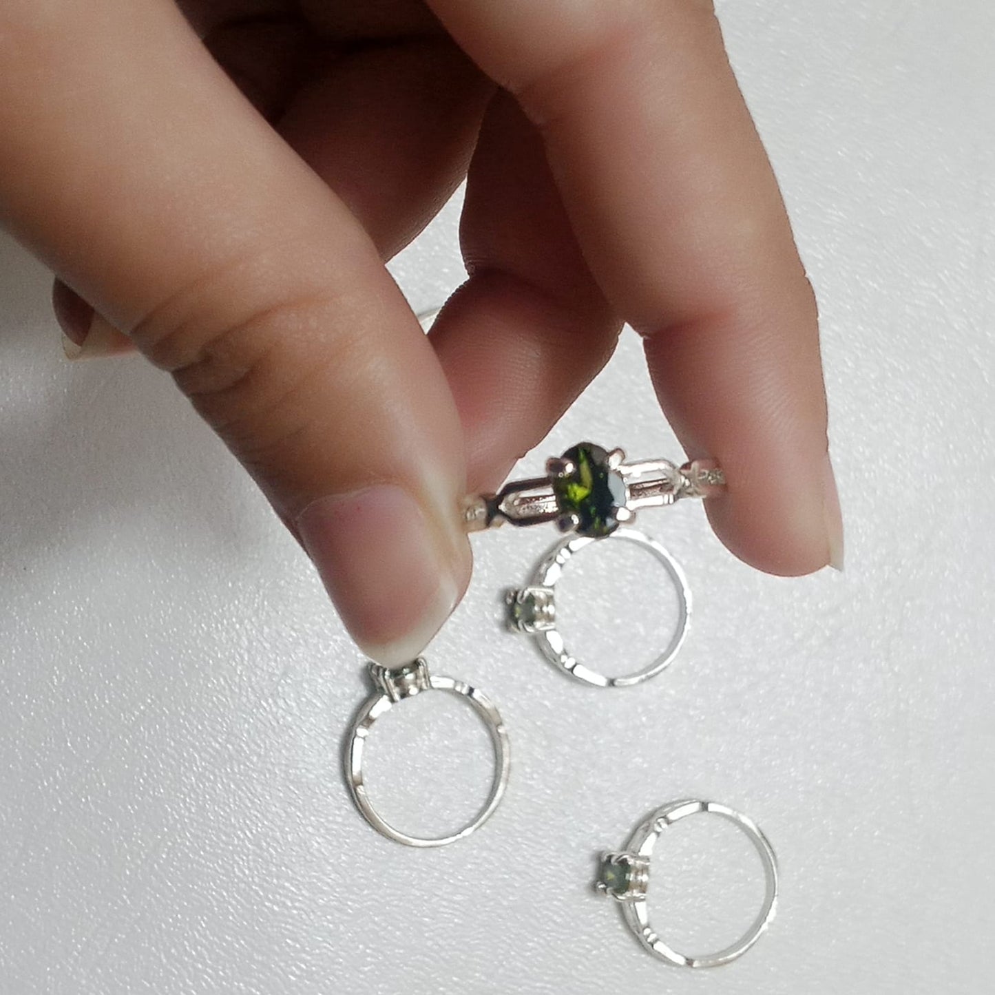 Emerald Female Ring | Step Cut Zamrud | CODE E-12