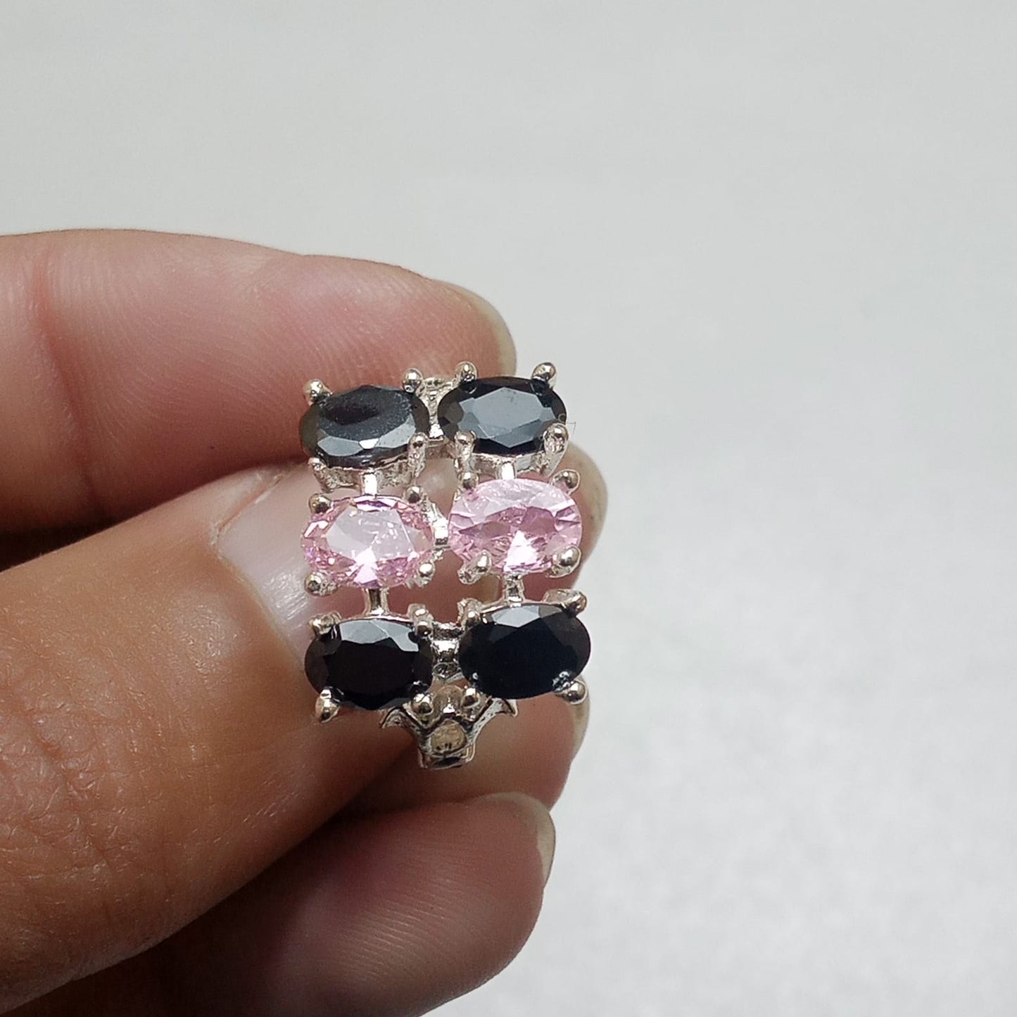 Multiple Stone Ring | Step Cut | Pukhraj, Emerald, Yaqoot, Tourmaline