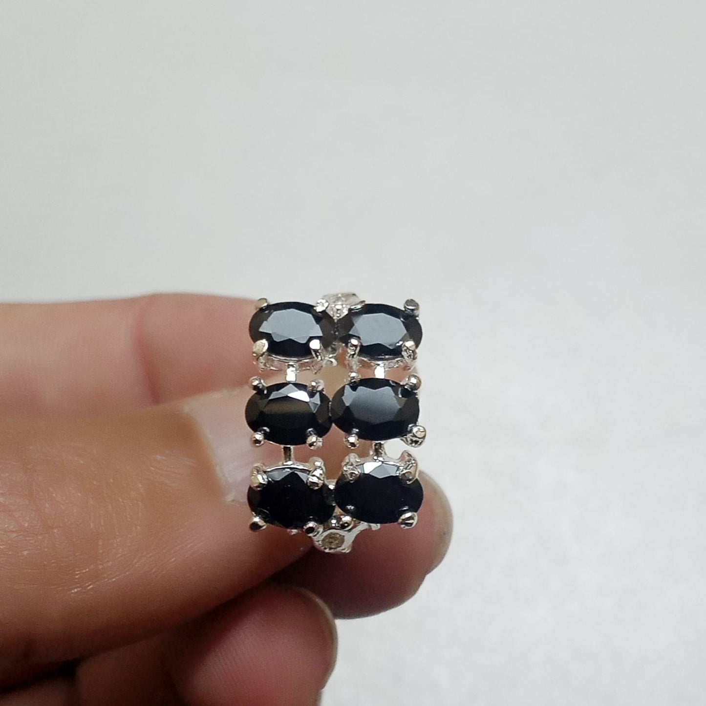 Multiple Stone Ring | Step Cut | Pukhraj, Emerald, Yaqoot, Tourmaline