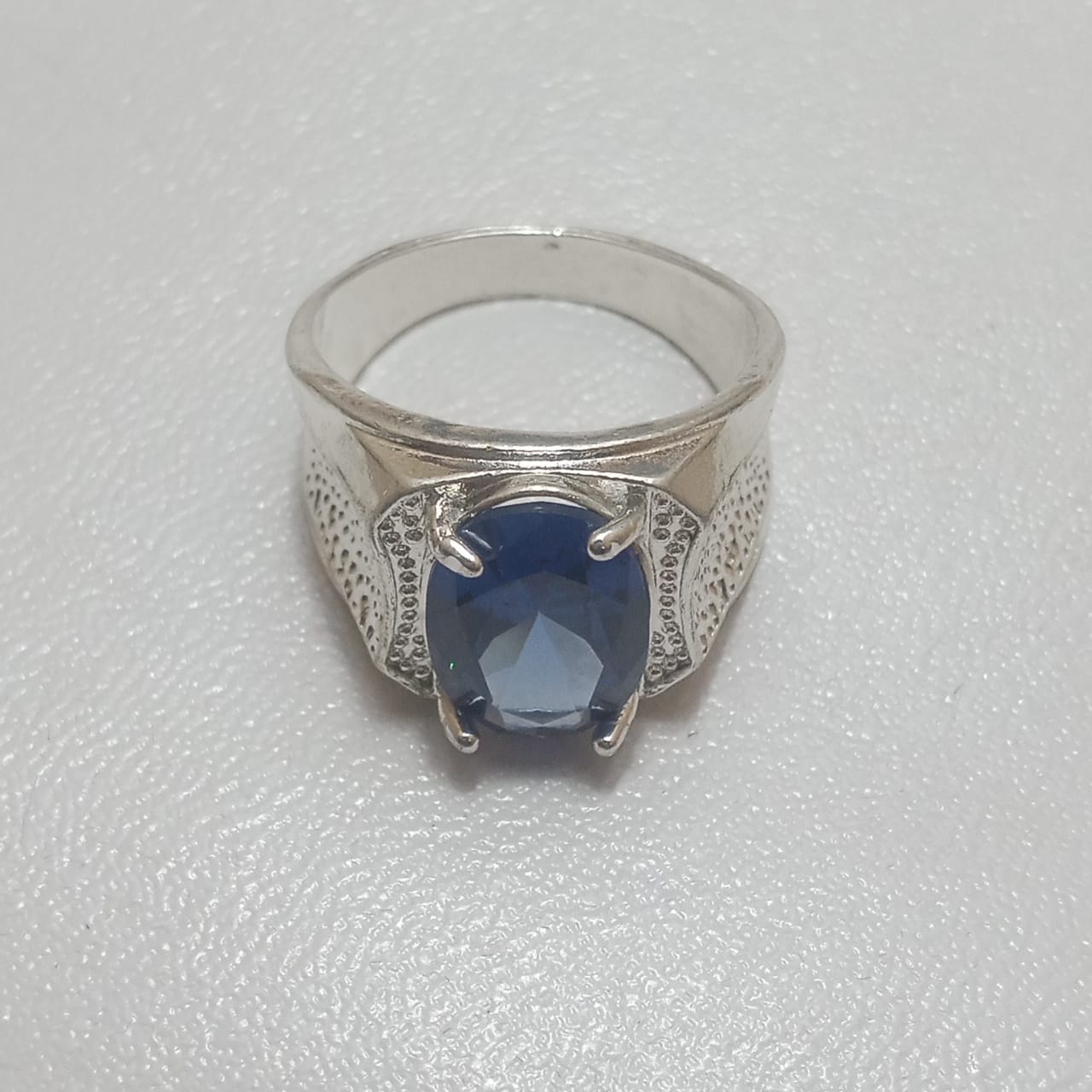 12 Carat Neelam Ring | Step Cut | Turkish Style Ring