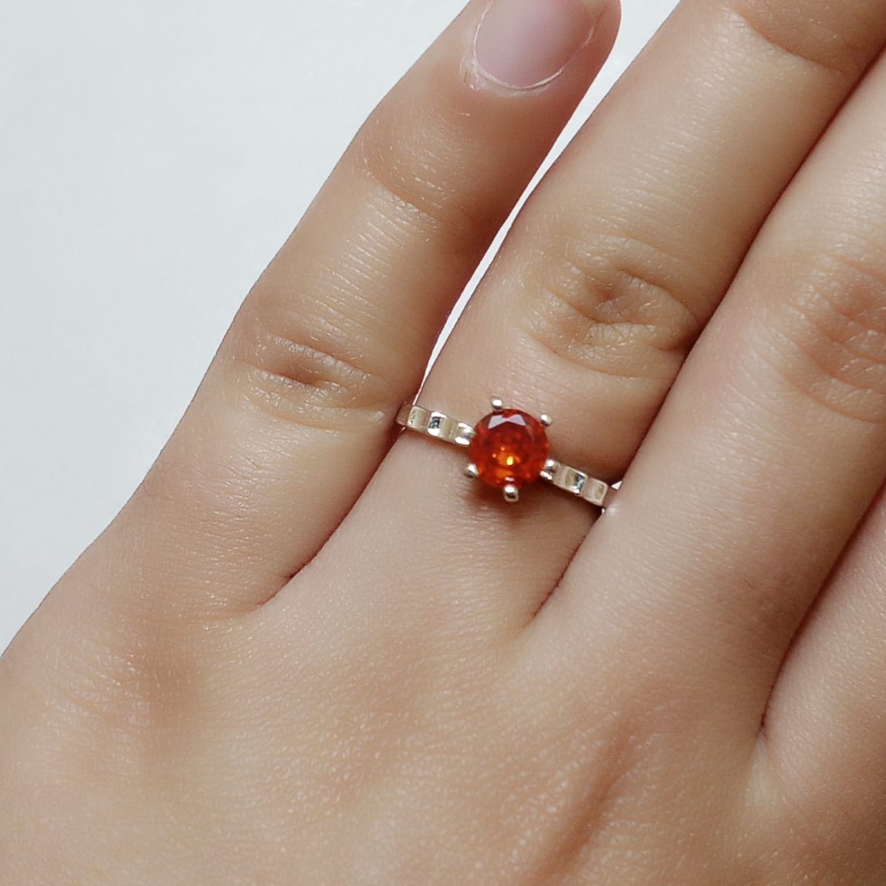 Ruby Female Ring | Diamond Step Cut | Yaqoot Ring | CODE R09