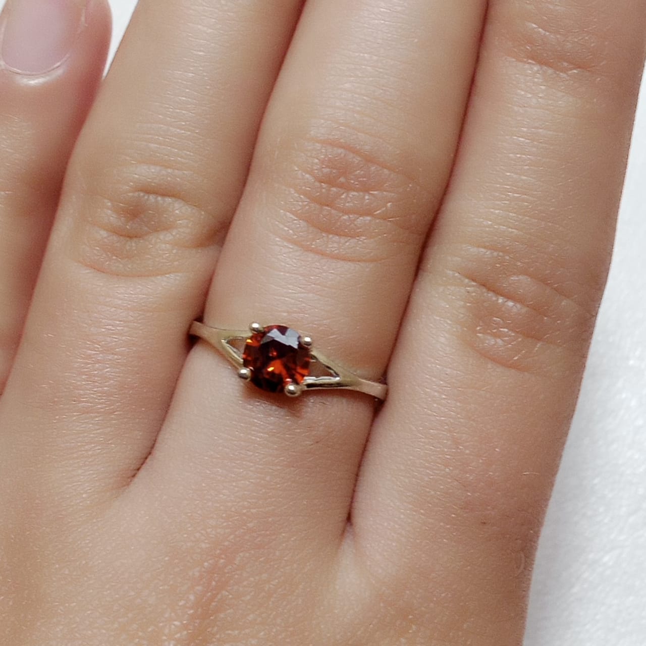 Ruby Female Ring | Diamond Step Cut | Yaqoot Ring | CODE R08