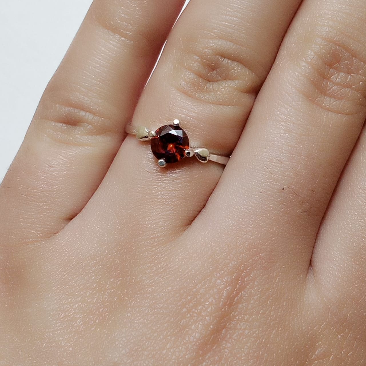 Ruby Female Ring | Diamond Step Cut | Yaqoot Ring | CODE R07