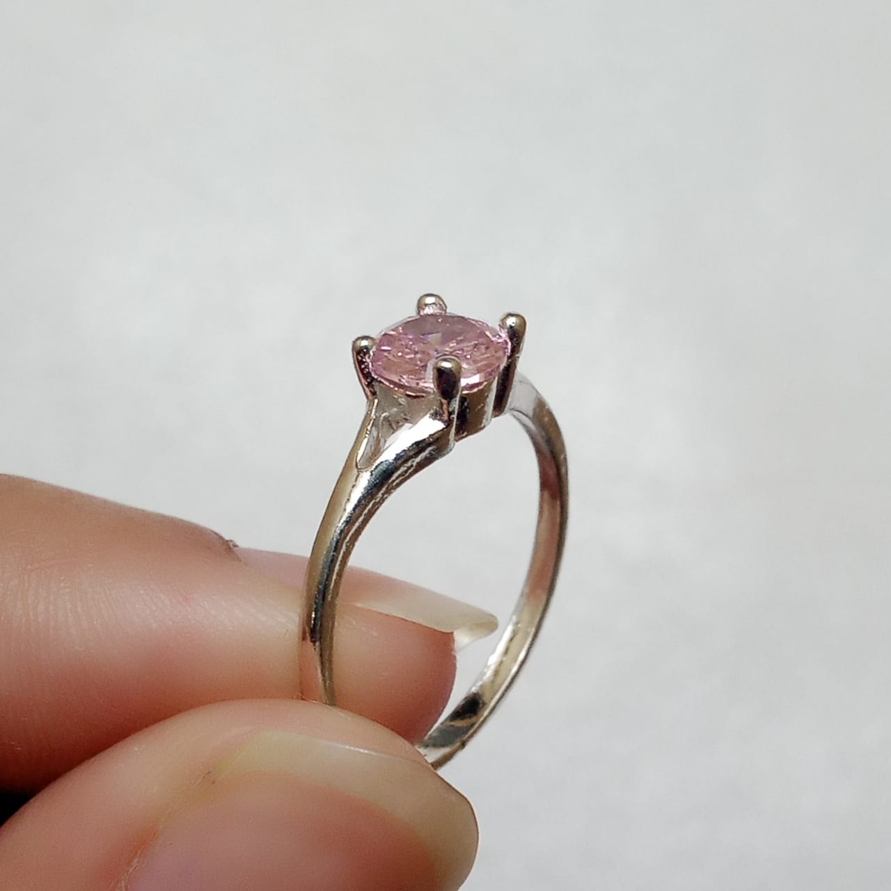 Pink Sapphire Female Ring | Diamond Cut | CODE WS-02