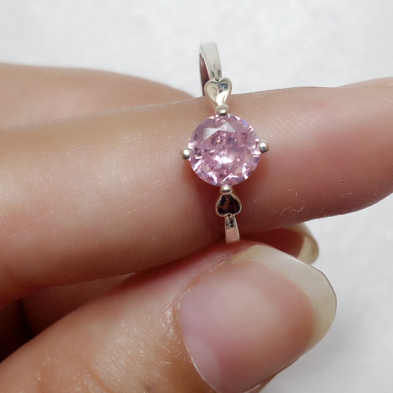 Pink Sapphire Female Ring | Diamond Cut | CODE WS-03