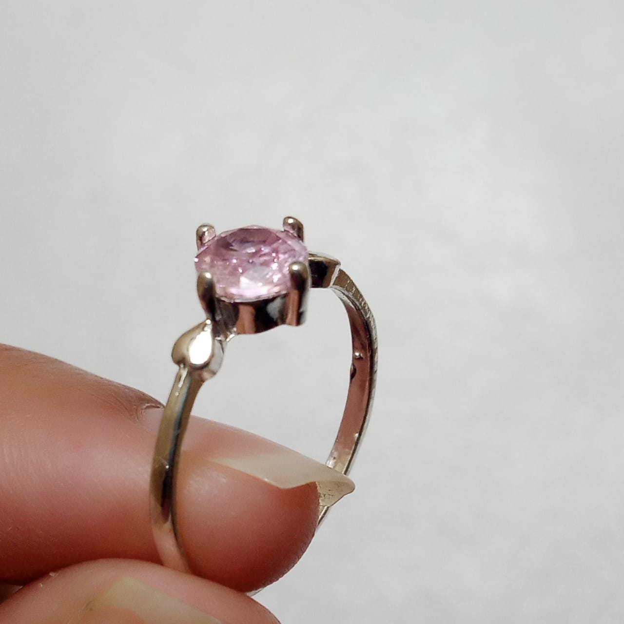 Pink Sapphire Female Ring | Diamond Cut | CODE WS-03