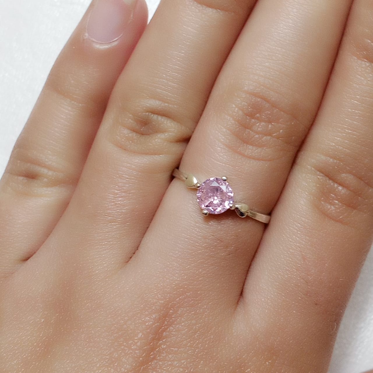 Pink Sapphire Female Ring | Diamond Cut | CODE WS-03