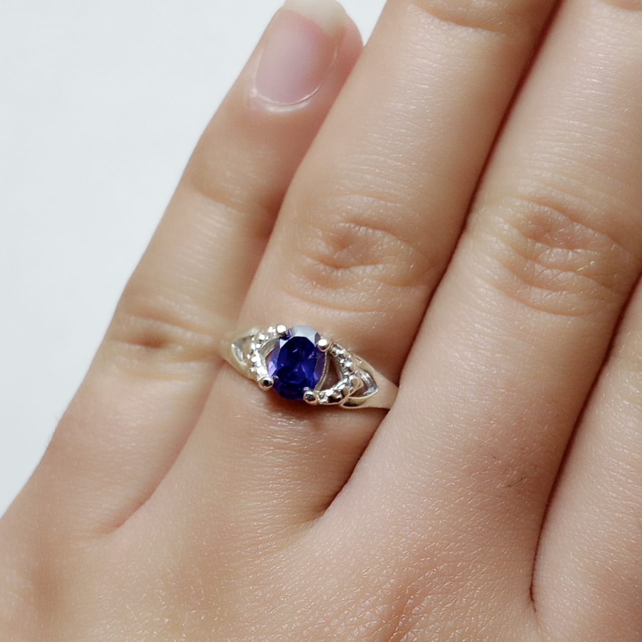 Neelam Female Ring | Step Cut | CODE N-19