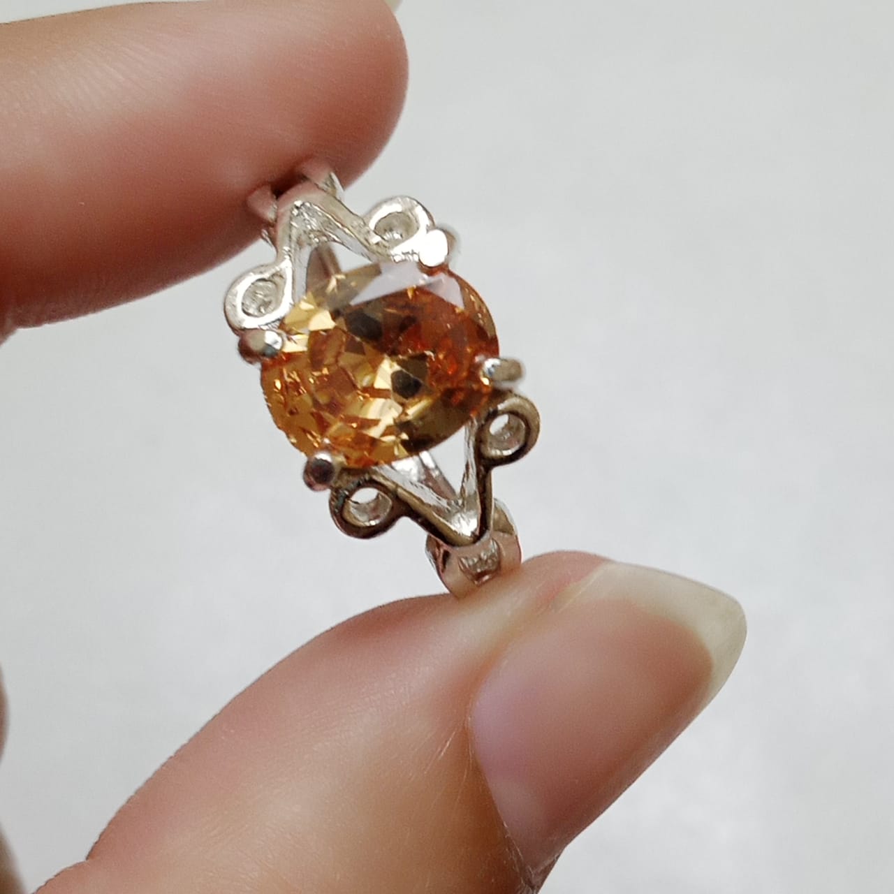 Pukhraj Female Ring | Shape Step Cut | CODE P25