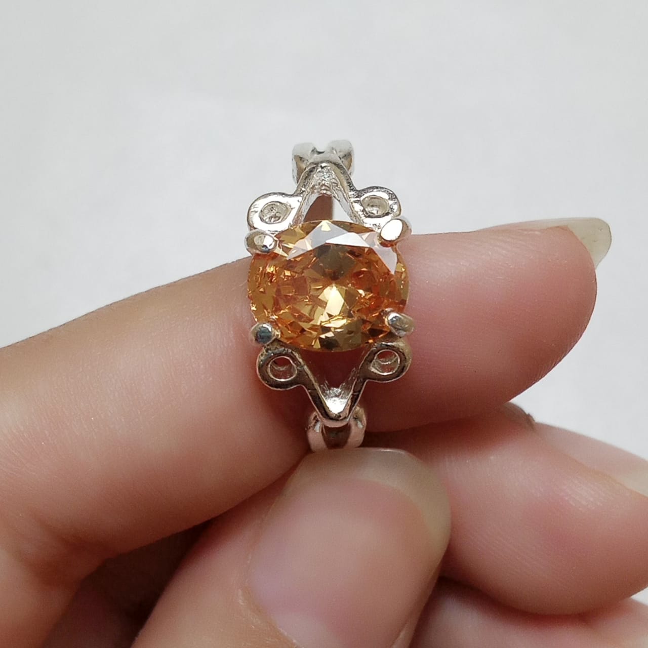 Pukhraj Female Ring | Shape Step Cut | CODE P25
