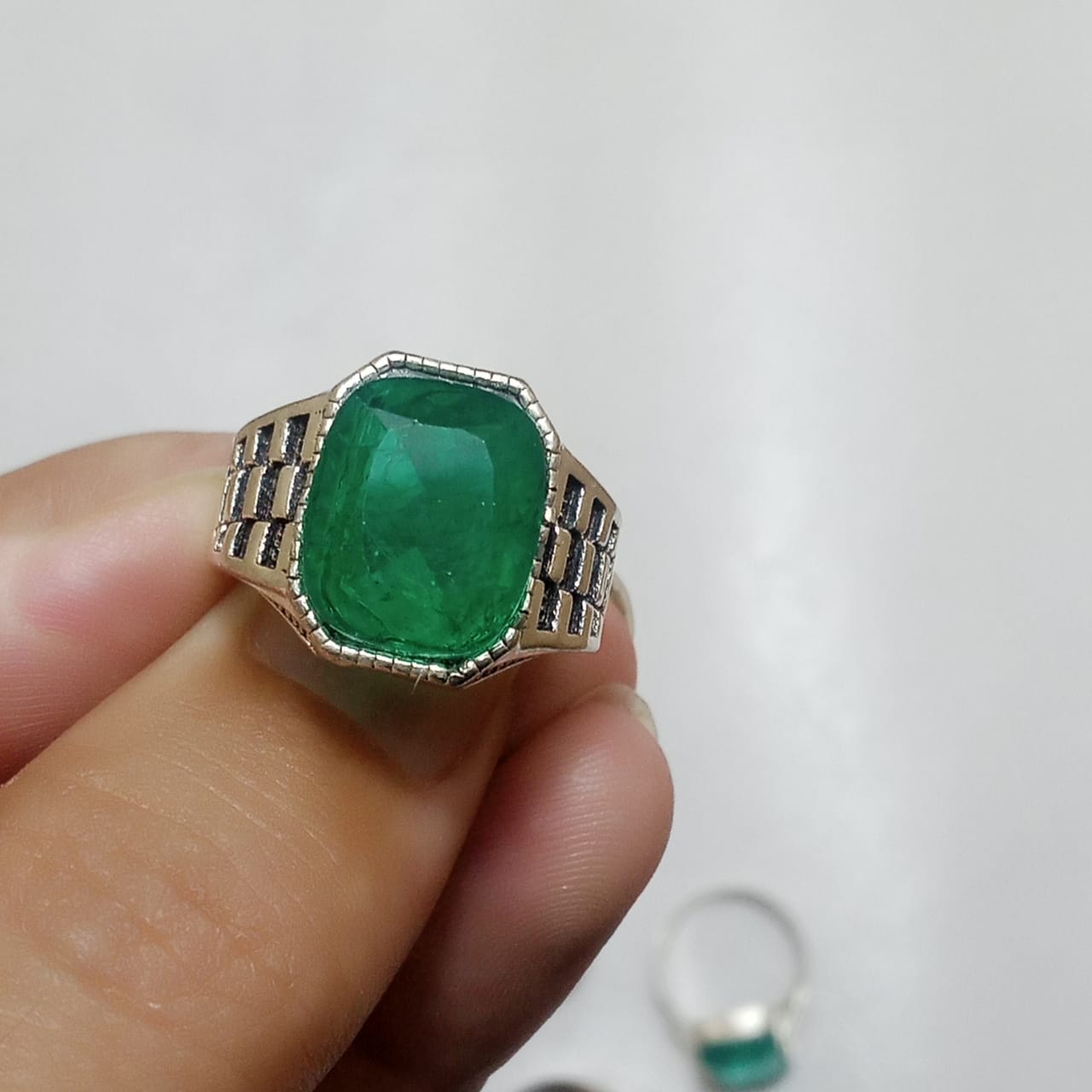 Emerald Ring | Step Cut Zamrud