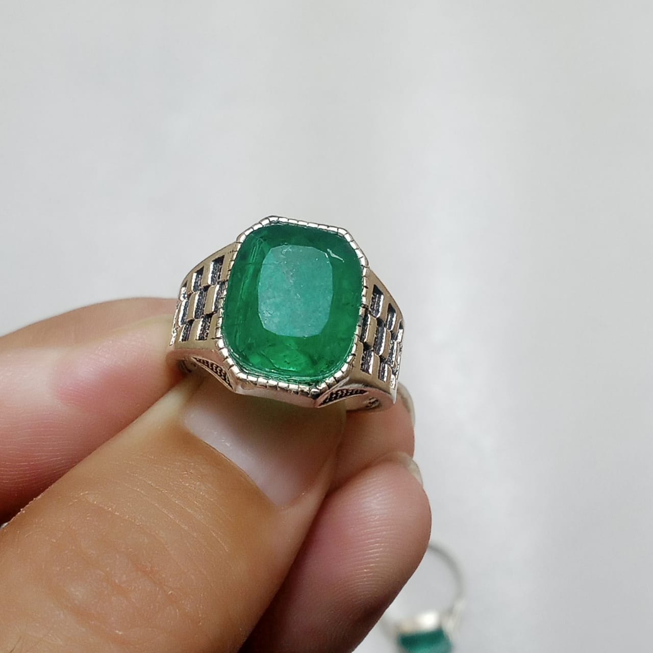 Emerald Ring | Step Cut Zamrud