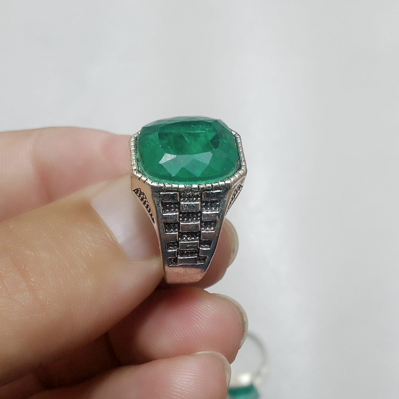 Emerald Ring | Step Cut Zamrud