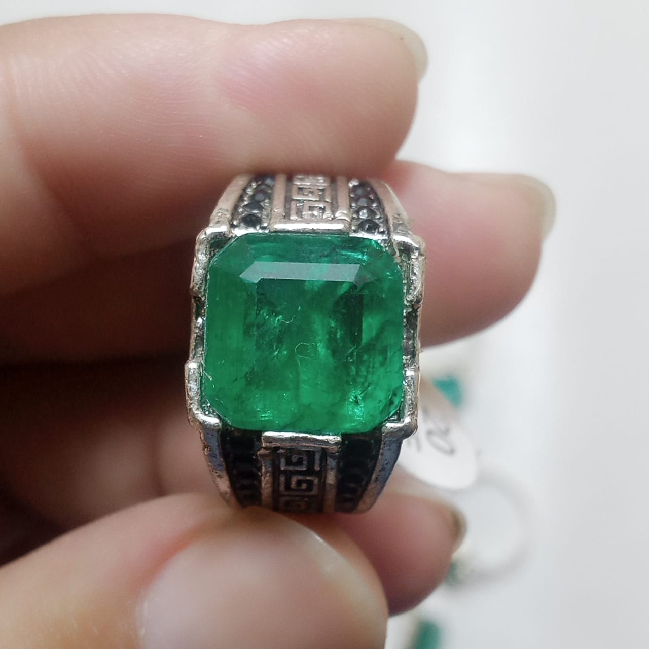 Emerald Ring | Step Cut Zamrud