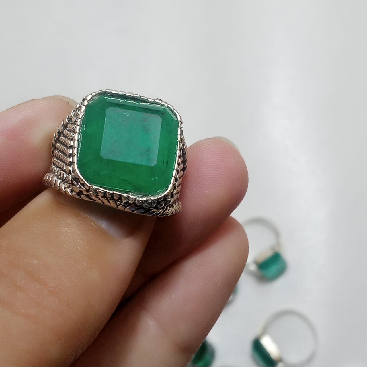 Emerald Ring | Step Cut Zamrud