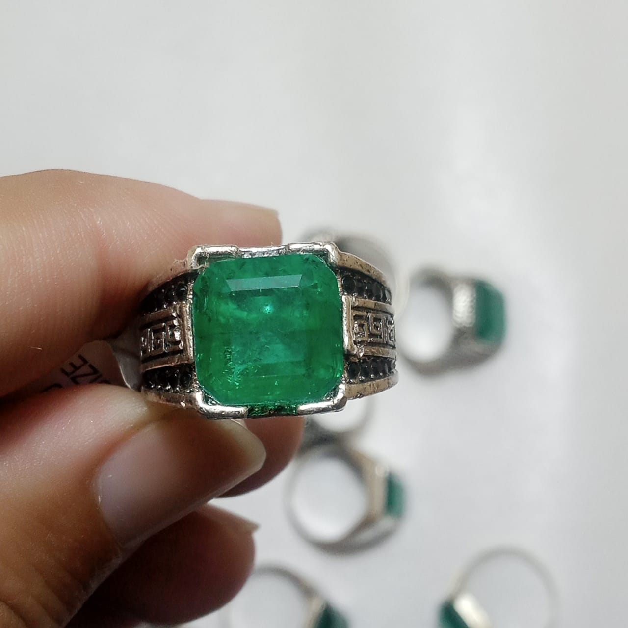Emerald Ring | Step Cut Zamrud