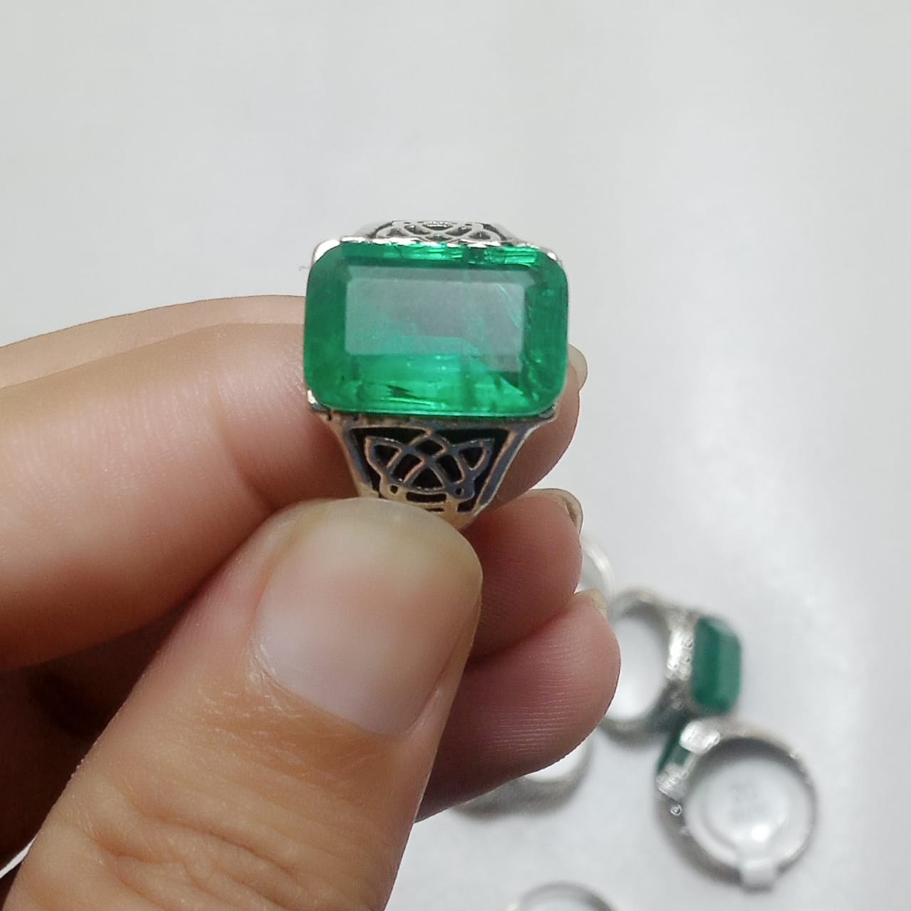 Emerald Ring | Step Cut Zamrud