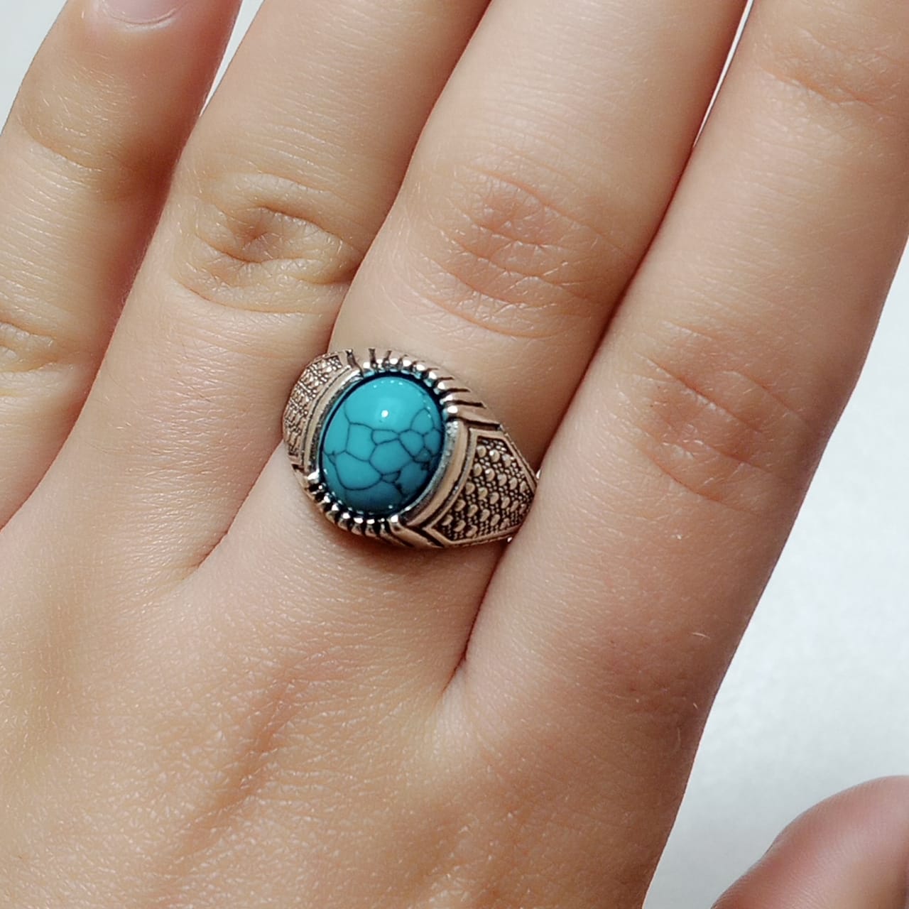 5 Carat Shajri Ferooza Ring, Cabashon Cut