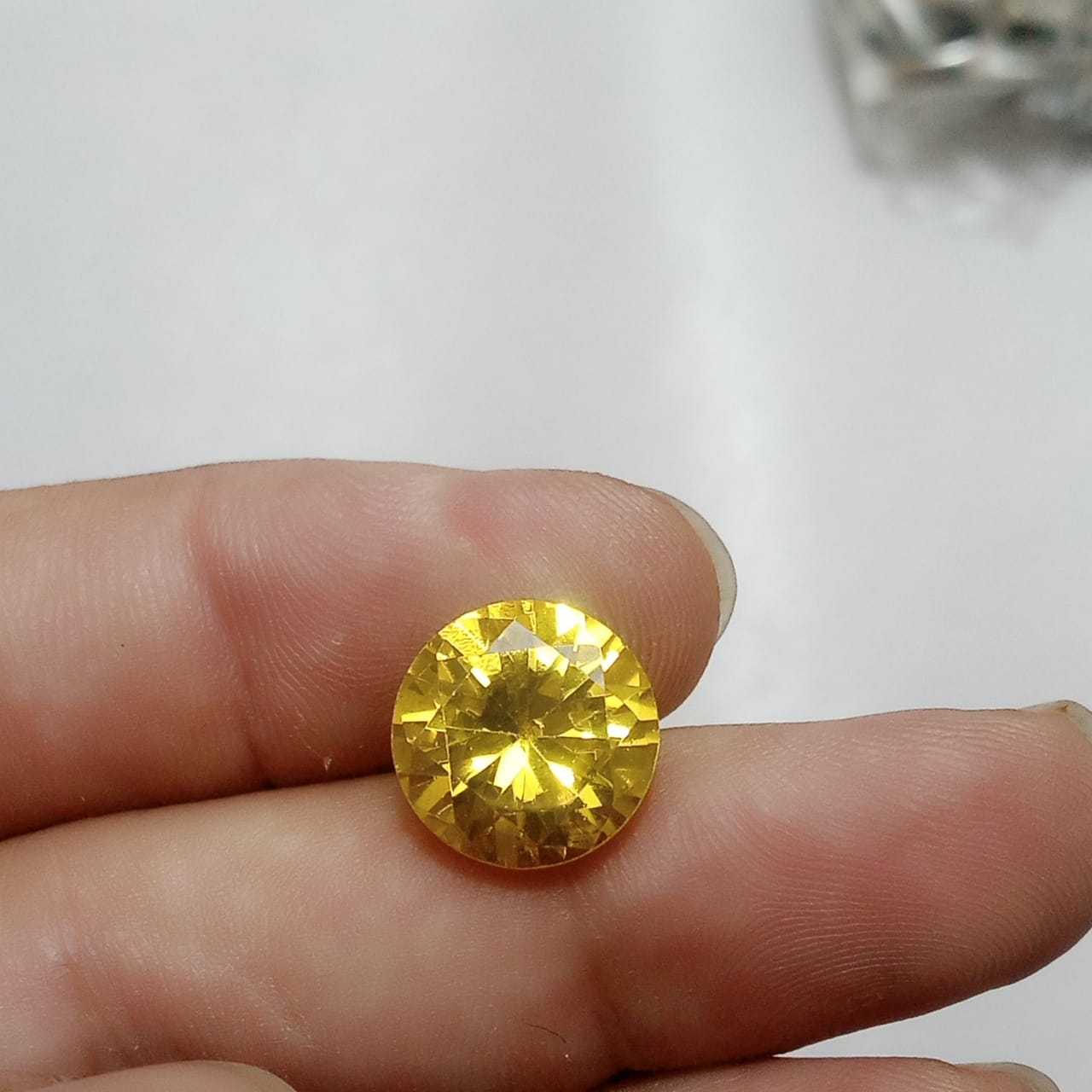 Pukhraj| Golden Yellow Sapphire | Step Cutting