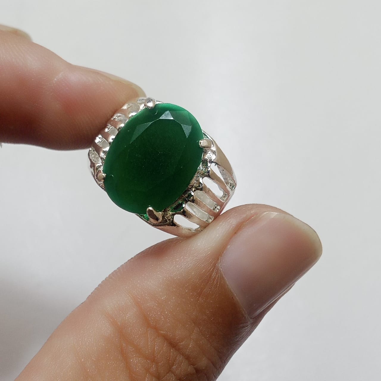 12 Carat Emerald Ring | Step Cut Zamrud | Italian Style Ring