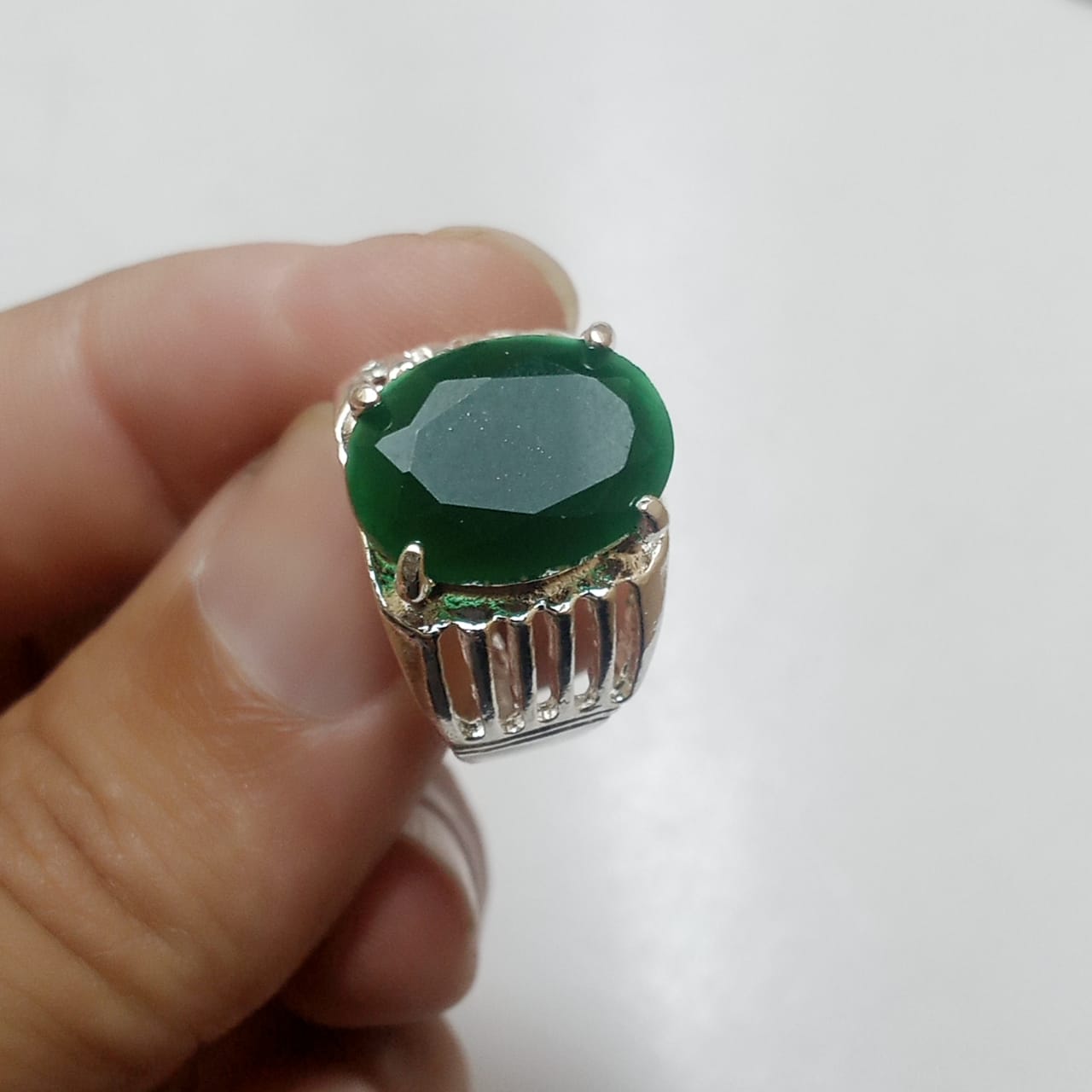 12 Carat Emerald Ring | Step Cut Zamrud | Italian Style Ring