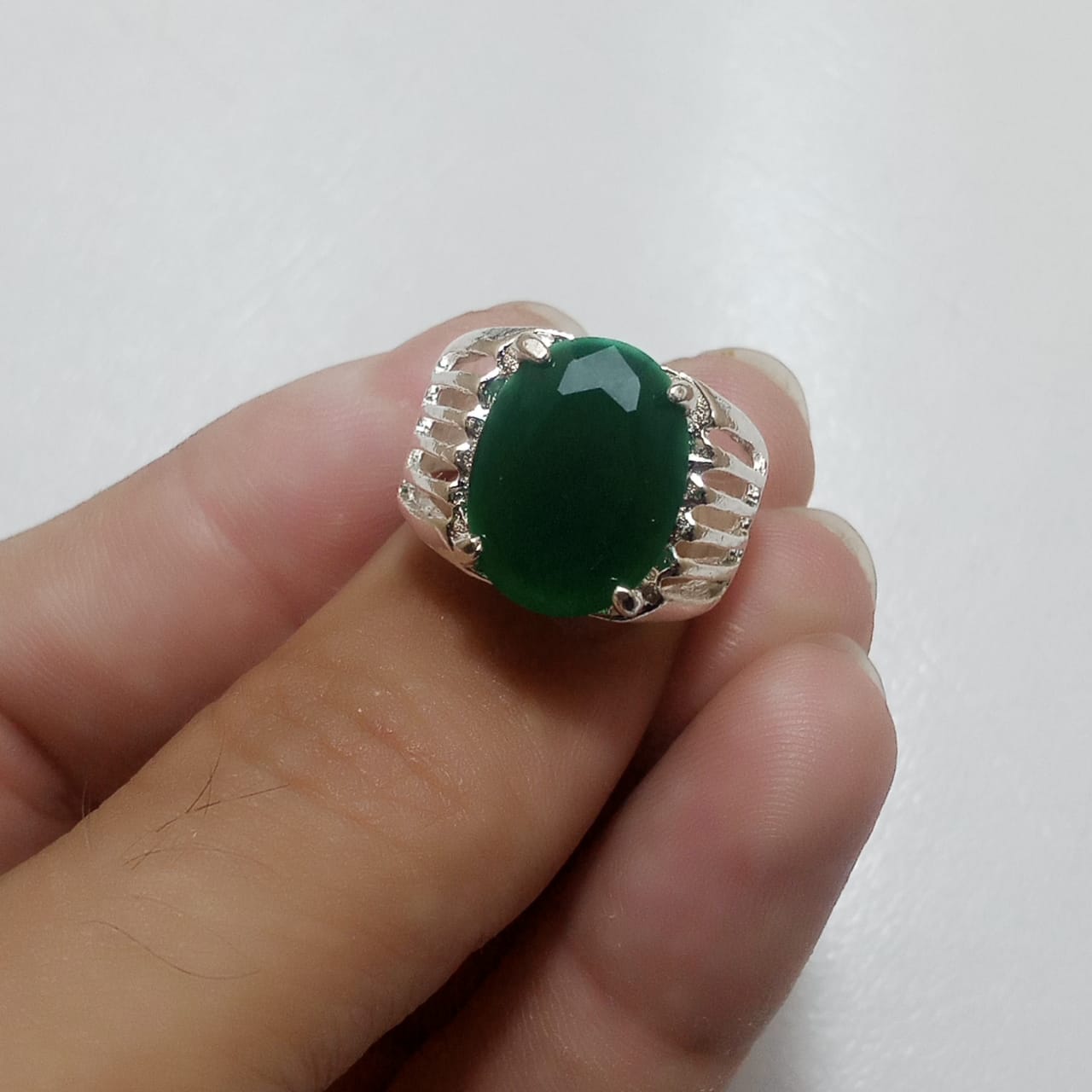 12 Carat Emerald Ring | Step Cut Zamrud | Italian Style Ring