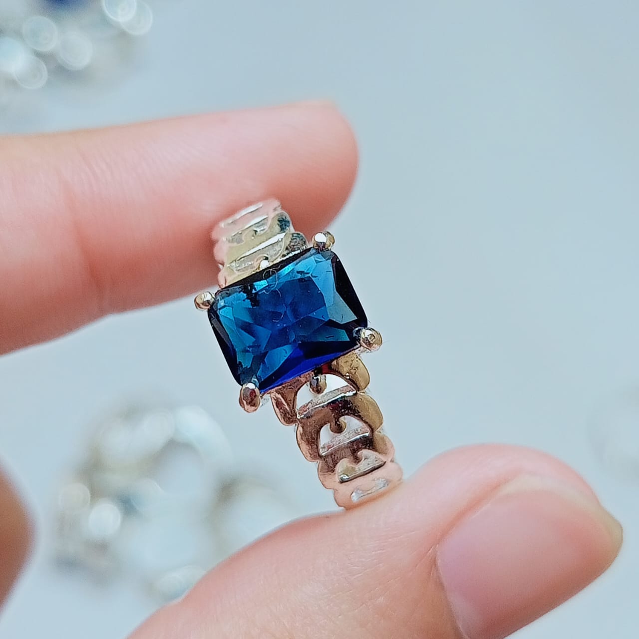 Neelam Female Ring | Step Cut | CODE N-21