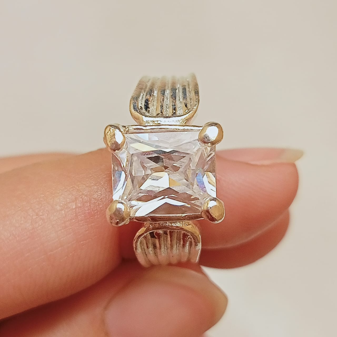 Moissanite Diamond Ring | Step Cut | CODE M01