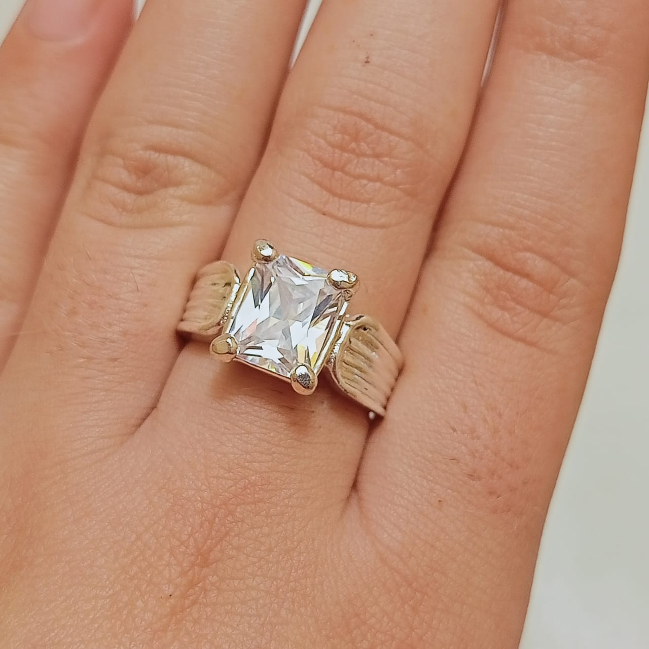 Moissanite Diamond Ring | Step Cut | CODE M01