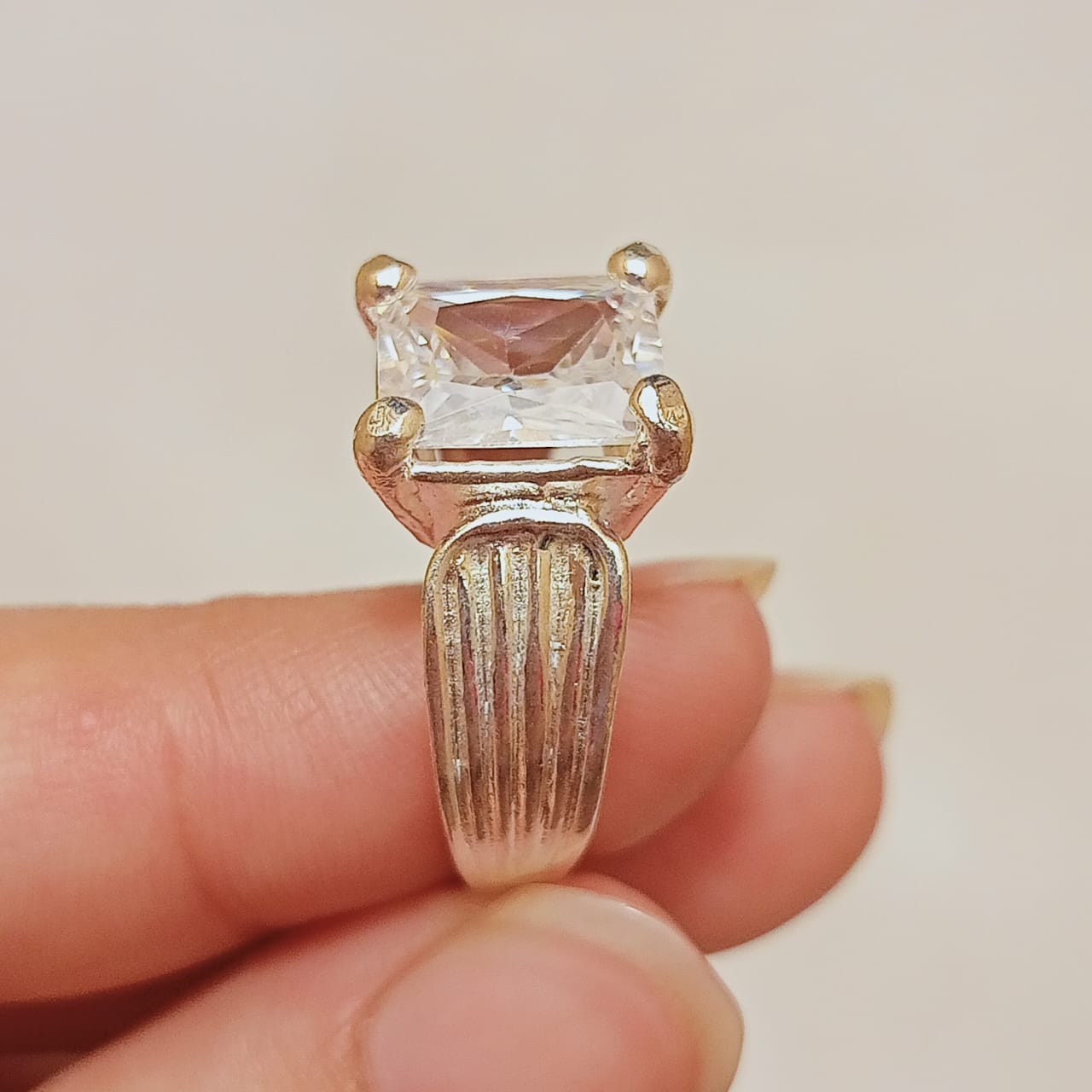 Moissanite Diamond Ring | Step Cut | CODE M01