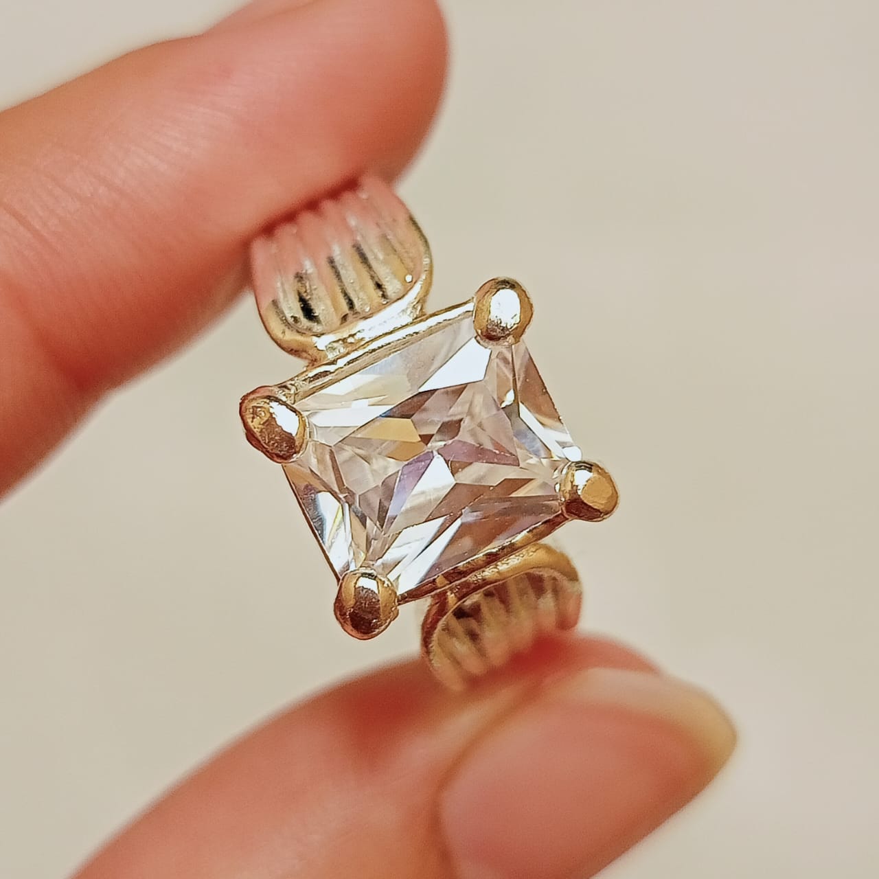 Moissanite Diamond Ring | Step Cut | CODE M01