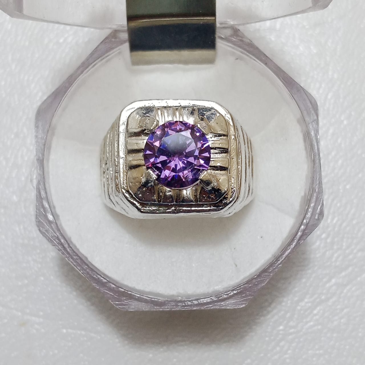 Neelam Ring | Diamond Shape Step Cut | CODE N-34