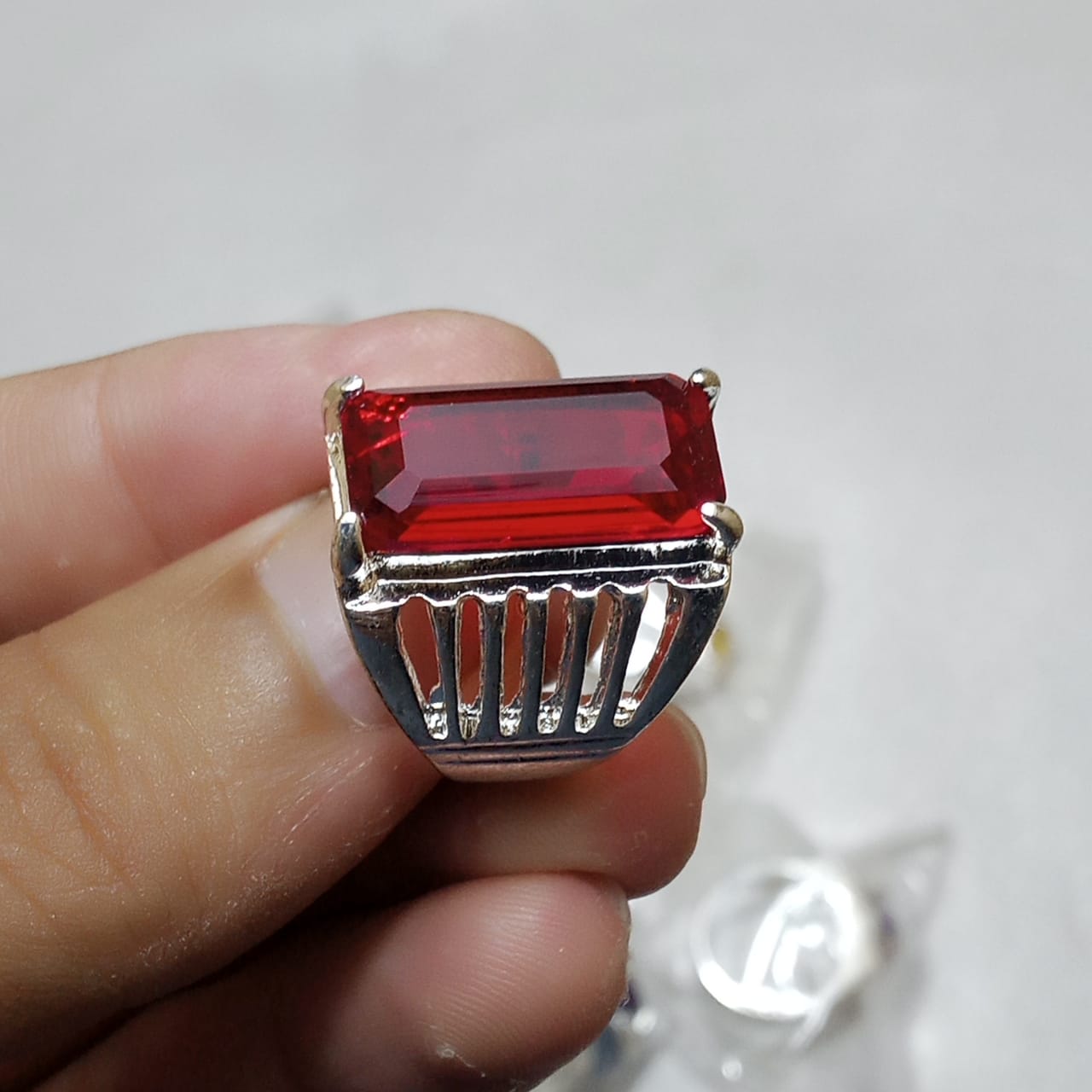 10 carat Emerald Ring | Step Cut Zamrud | Italian Style Ring