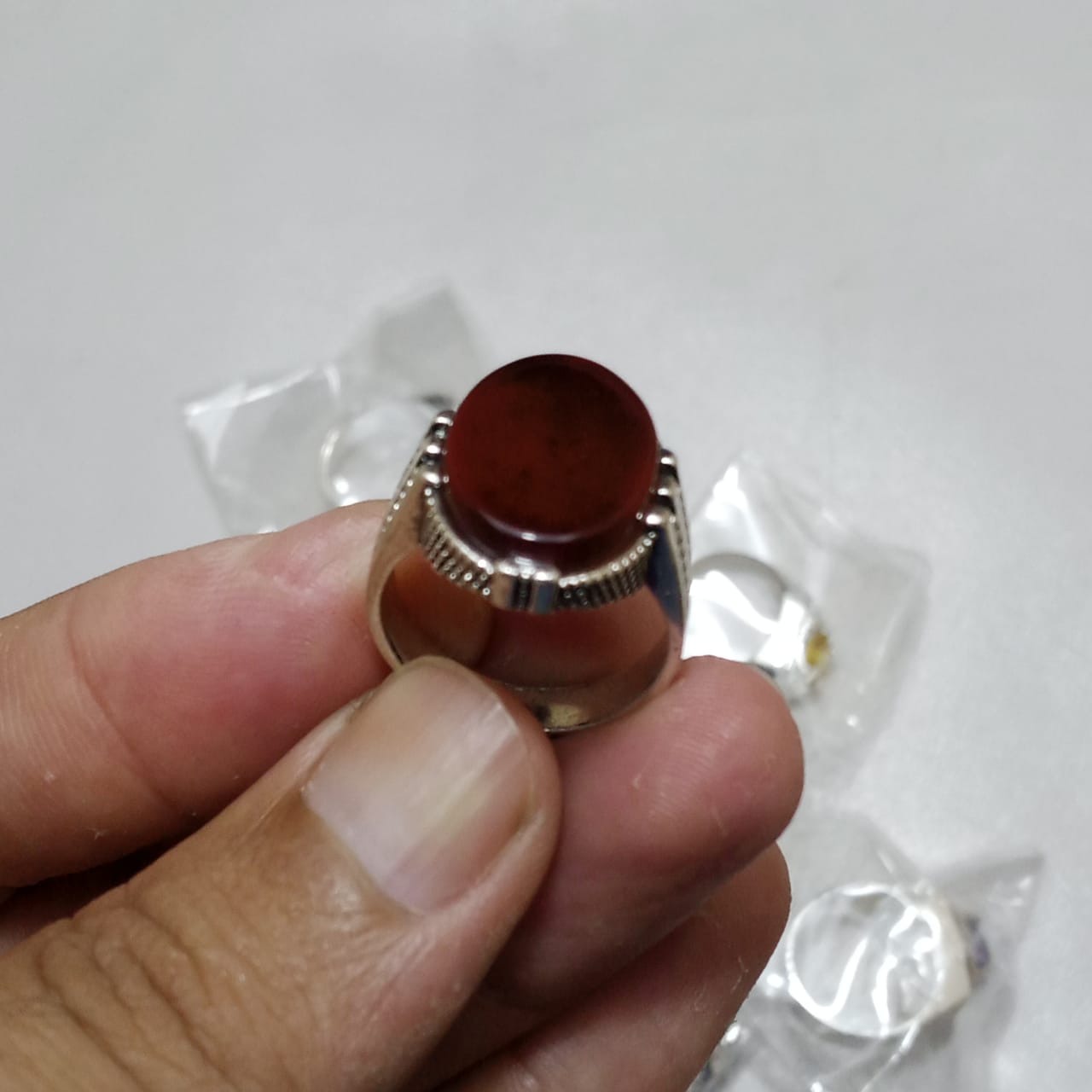 Yamni Aqeeq Ring | Agate Ring | Italian style Ring