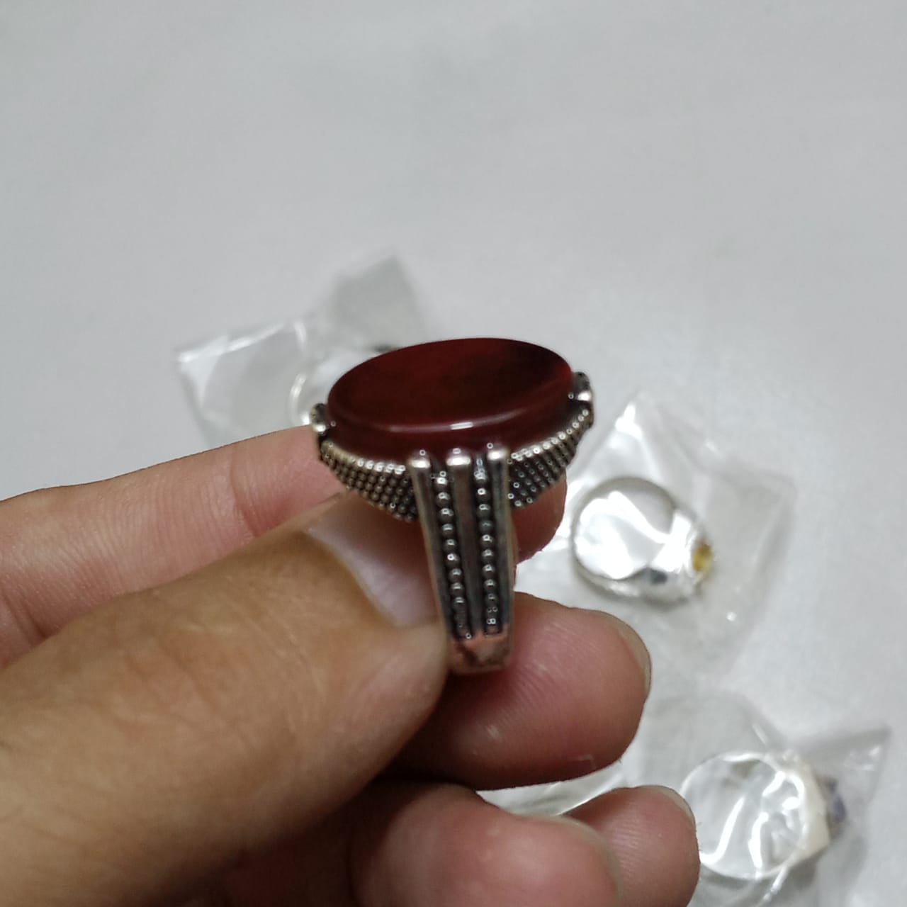 Yamni Aqeeq Ring | Agate Ring | Italian style Ring