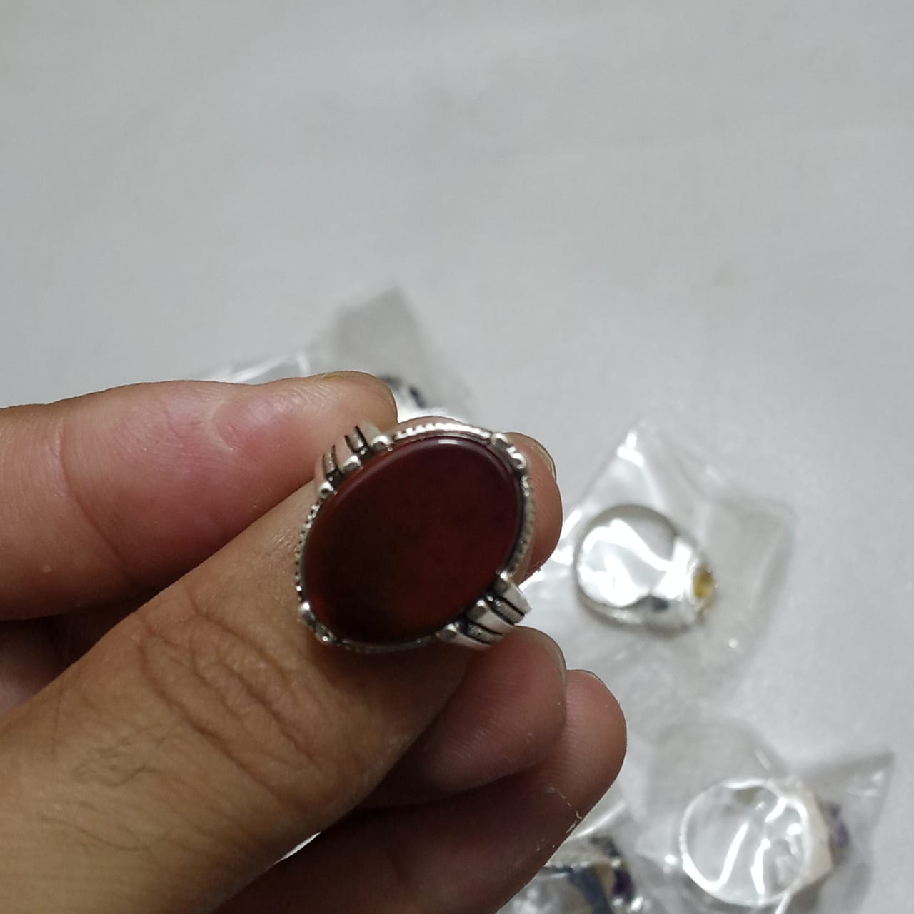 Yamni Aqeeq Ring | Agate Ring | Italian style Ring