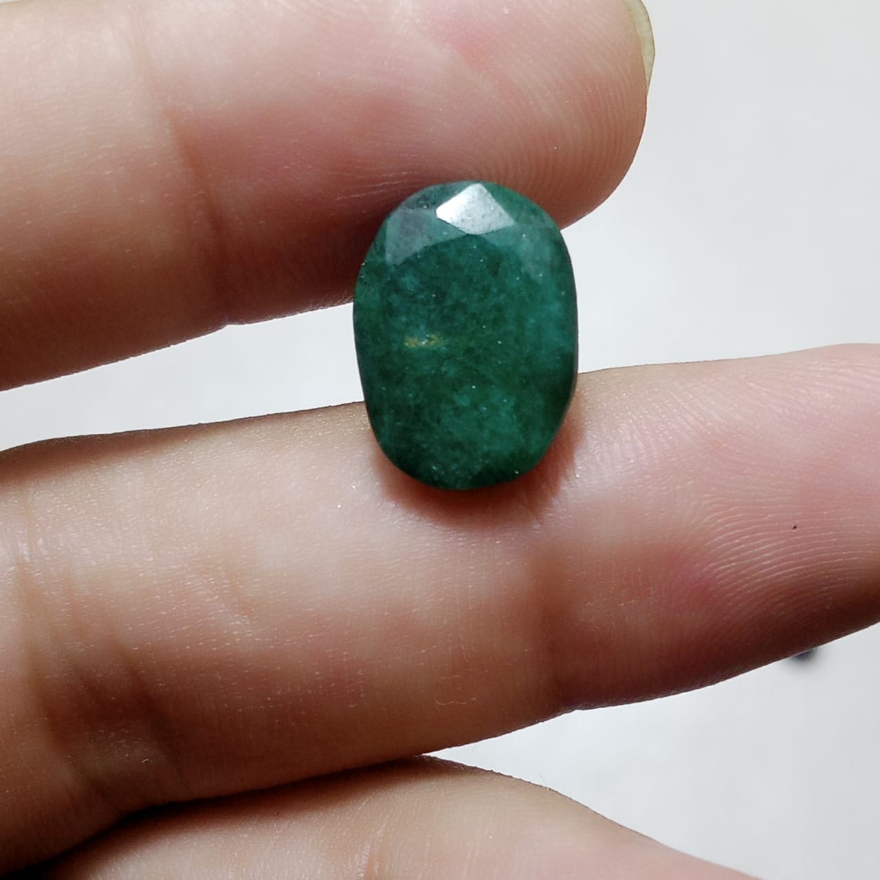 Afghani Emerald - Zamrud | Step Cutting | Dark Green color